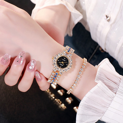 Naujos prekės! ! Moteriškas laikrodis Apyrankė Deimantinis Moteriškas laikrodis Madingas Laisvalaikis Žvaigždėtas Dangaus Laikrodis Reloj Mujer Plieniniai kvarciniai laikrodžiai