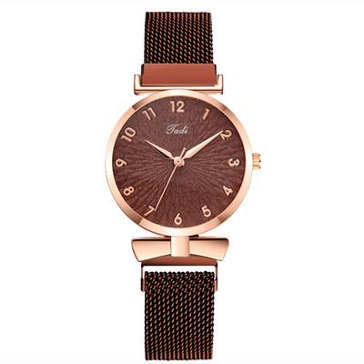 Διχτυωτό ρολόι Rose Gold Γυναικεία ρολόγια Σετ Βραχιόλι Quartz-Watches Πολυτελές ρολόι χειρός Sport Γυναικείο Casual ρολόι Dropshiping