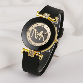 Μόδα Πολυτελές, διάσημο ρολόι μάρκας TVK για γυναίκες Αθλητικό αδιάβροχο σετ διαμαντιών Ψηφιακό λευκό ρολόι χαλαζία σιλικόνης ρολόι βραχιόλι