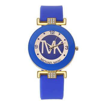 Μόδα Πολυτελές, διάσημο ρολόι μάρκας TVK για γυναίκες Αθλητικό αδιάβροχο σετ διαμαντιών Ψηφιακό λευκό ρολόι χαλαζία σιλικόνης ρολόι βραχιόλι