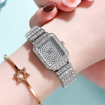 ΝΕΟ γυναικείο ρολόι πολυτελείας Starry sky διαμάντι από ανοξείδωτο ατσάλι χαλαζία ρολόι μόδας γυναικεία διακόσμηση ρολόγια relogio feminino