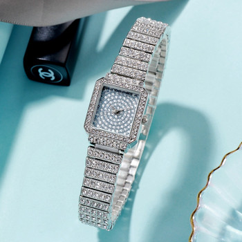 НОВ дамски луксозен часовник Starry sky diamond неръждаема стомана кварцов ръчен часовник модни дамски часовници decoration relogio feminino