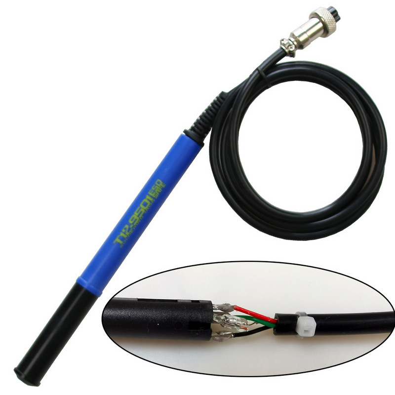 QUECOO 4 kontaktų T12-M8 9501 907 P9 rankena, skirta T12-952/942/956 lituoklio stočiai, temperatūros skaitmeninis elektrinis valdiklis