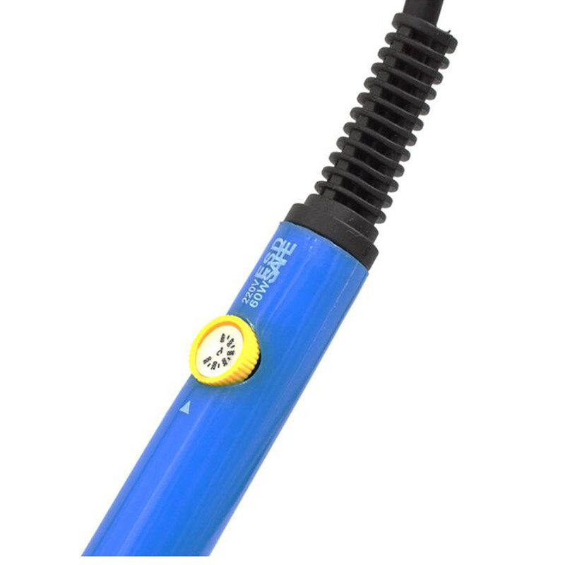 1 komplekt 5 ühes sinine 60 W reguleeritava temperatuuriga elektriline jootekolb DIY Fix tööriistakomplekt