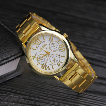 2022 Brand 3 Eyes Gold Casual ρολόι χαλαζία Γυναικεία ρολόγια φόρεμα από ανοξείδωτο ατσάλι Relogio Feminino γυναικείο ρολόι Hot έκπτωση μόδας