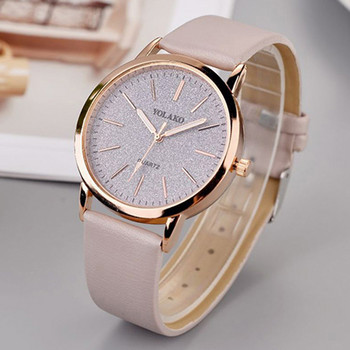 Дамски модни часовници Нови 2022 г. Дамски семпъл ежедневен часовник с кварцова кожена каишка Аналогов ръчен часовник Подарък Луксозен Montre Femme