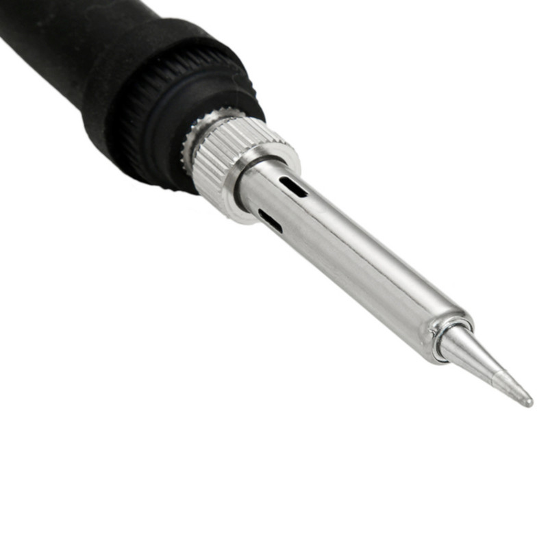 60 W zils/pelēks/oranžs lodāmurs ar regulējamu temperatūru elektriskais lodāmurs metināšanas lodēšanas karstuma zīmulis metināšanas remonta instrumenti