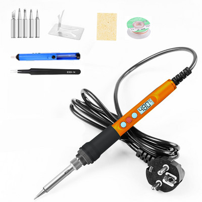 90 W lodāmurs Protable digitālā temperatūras regulēšana automātiska miega iekšēja termiskā keramiskā sildīšana elektroniskie metināšanas instrumenti