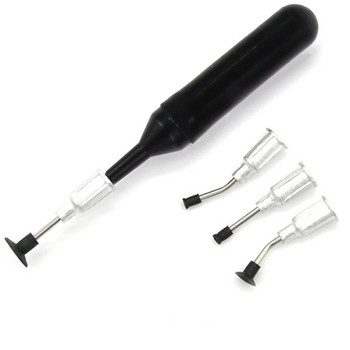 Професионален мини IC Pick Up Tool Вакуумна смукателна писалка и 4 смукателни конектора, използвани за IC SMT Ръчна вакуумна смукателна писалка