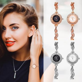 Γυναικείο ρολόι διαμαντένιο βραχιόλι μόδας 2022, με καυτές πωλήσεις, γυναικεία κομψά ρολόγια χειρός από χαλαζία από στρας Νέα γυναικεία ρολόγια