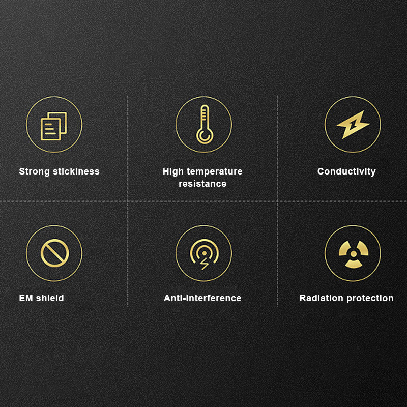 30 mm-es vízálló tiszta réz szalag, öntapadó, magas hőmérsékleten ellenálló, sugárzás elleni kéziszerszámok 30 mm-es öntapadós B99