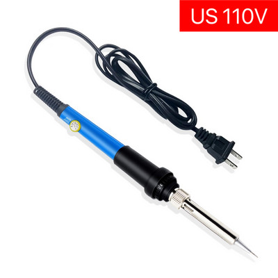 Električno lemilo 220V/110V/60W Podesiva temperatura zavarivanje Lemna stanica za preradu Keramika Topla olovka Savjeti Alat za popravak