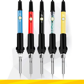 Μίνι συγκολλητικό σίδερο ρυθμιζόμενης θερμοκρασίας Ηλεκτρικό συγκολλητικό σίδερο Rework Station Mini Handle Heat Pencil Welding Repair Tools 60W