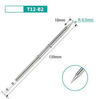 T12 K серия запояващи накрайници за поялник T12-KL KF KR KU серия поялници за Hakko FX951 STC И OLED електрически поялник