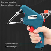60W/80W elektronikus hegesztőpisztoly készlet belső hő segítő kézi forrasztópáka készlet automatikus ón adagoló gép javítószerszámok