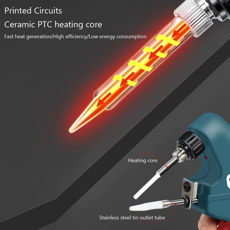 60W/80W elektronikus hegesztőpisztoly készlet belső hő segítő kézi forrasztópáka készlet automatikus ón adagoló gép javítószerszámok