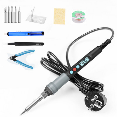 90 W lodāmurs Protable digitālā temperatūras regulēšana automātiska miega iekšēja termiskā keramiskā sildīšana elektroniskie metināšanas instrumenti