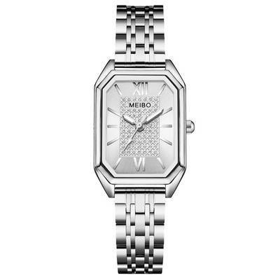 Naiste luksuslikud kuulsate brändide käekellad Naiste roostevabast terasest ristkülikukujuline kvartskell Naistele Moodsad kleidikellad Relogio Feminino