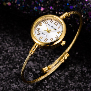 Луксозни маркови дамски часовници Модна каишка от неръждаема стомана Кварцов ръчен часовник Златен дамски рокля Мъжки часовници Часовник Подарък