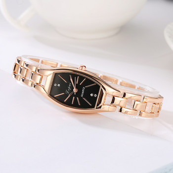 Модни часовници Дамски водоустойчив дамски кварцов часовник от розово злато Ежедневни Relogio Feminino Crystal Дамски ръчен часовник от неръждаема стомана