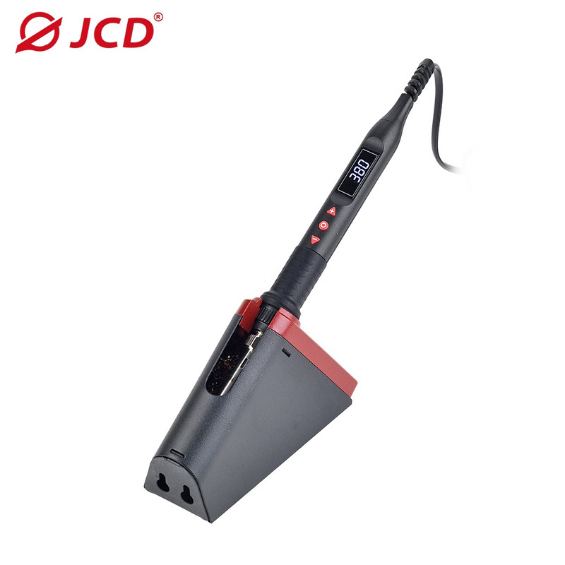 JCD 80W lituoklio rinkinys Skaitmeninis LCD ekranas 220V/110V reguliuojama temperatūra Keraminis šildytuvas Litavimo antgaliai Perdirbimo įrankiai