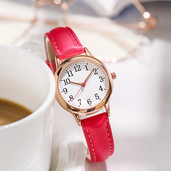Дамски часовник с малък циферблат Опростени модни дамски часовници Тънък кожен колан Кварцов женски ръчен часовник Дамски часовник reloj mujer