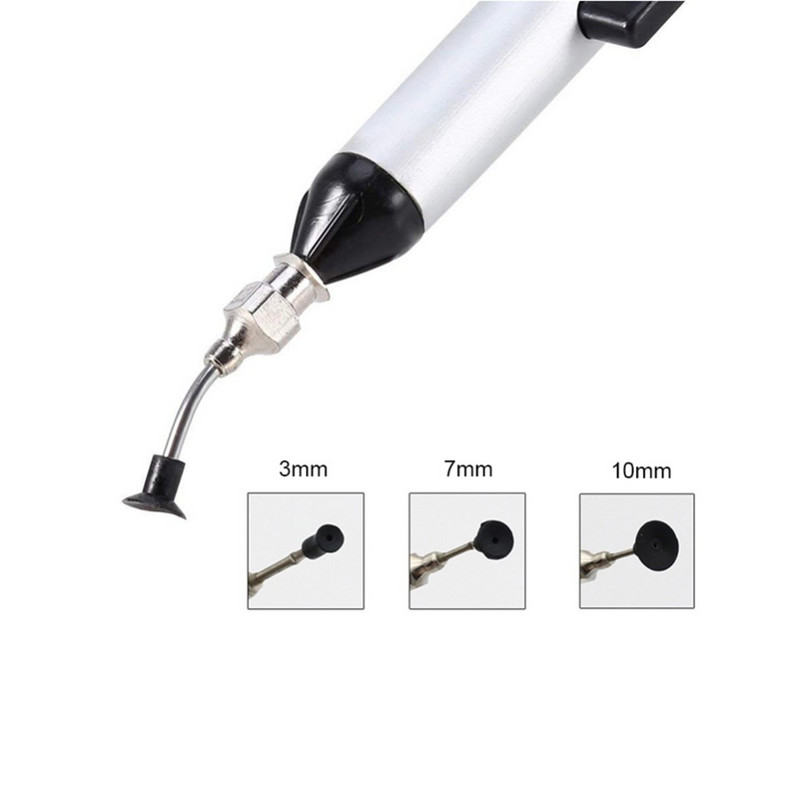 IC SMD SMT vákuumszívó szívótoll tapadószerszám forrasztó kiforrasztó IC Easy Picker kéziszerszám 3 szívófejjel