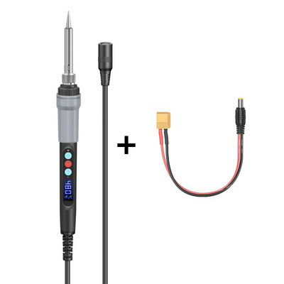 Električno lemilo od 72 W, digitalno podešavanje temperature, keramičko grijanje, odvojivi automobilski elektronički popravak, alati za zavarivanje