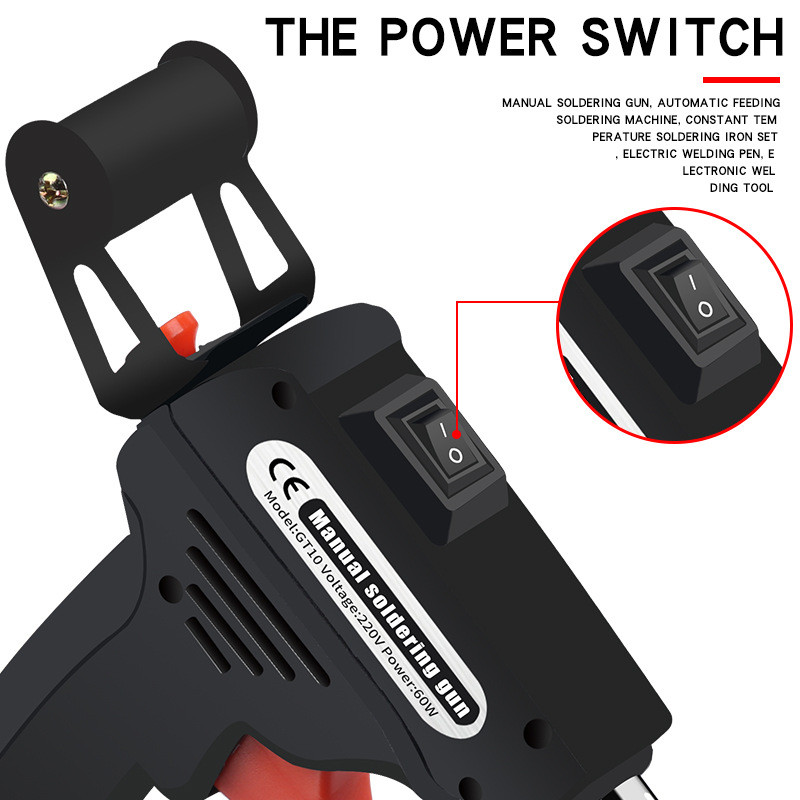 Käeshoitav siseküte elektriline jootekolb 60W 110V/220V USA/EL pistik saadab automaatselt plekkpüstoli keevitamise remonditööriista