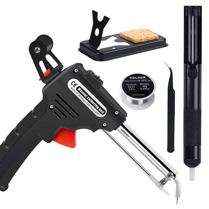 Käeshoitav siseküte elektriline jootekolb 60W 110V/220V USA/EL pistik saadab automaatselt plekkpüstoli keevitamise remonditööriista