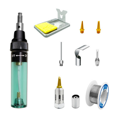 4 IN 1 Gāzes lodāmurs Gāzes pūšamā lodlampa Pārnēsājams bezvadu sildīšanas rīks Elektriskais pūtēja lodlampa metināšanas rīks mātesplatei