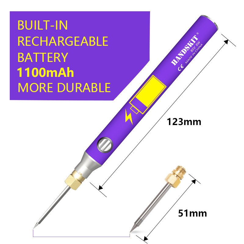 Akumulatora lodāmura komplekts ar regulējamu temperatūru 8W keramiskā serdeņa apsilde Portatīvie mājas metināšanas lodēšanas remonta instrumenti