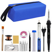 Skaitmeninis ekranas 80W elektrinis lituoklis, reguliuojama temperatūra 220V 110V lituoklis, suvirinimo remonto įrankių rinkinys EU / JAV kištukas