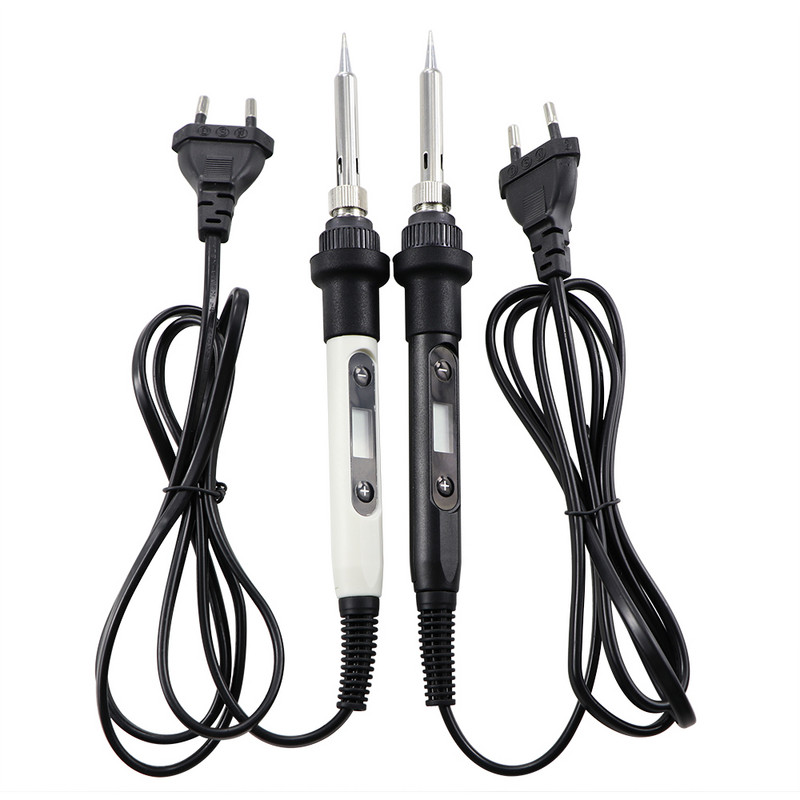 Skaitmeninis ekranas 80W elektrinis lituoklis, reguliuojama temperatūra 220V 110V lituoklis, suvirinimo remonto įrankių rinkinys EU / JAV kištukas