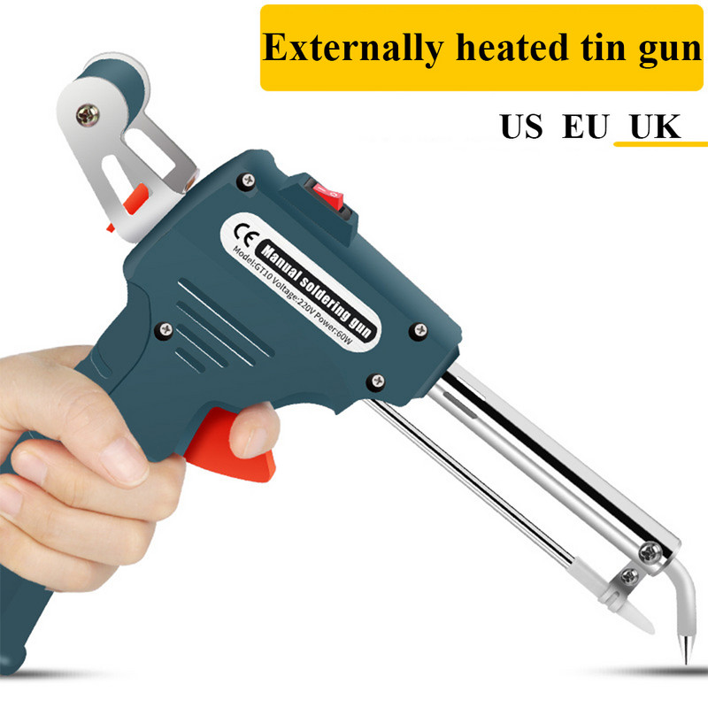 EU/US 60W lemilo za automatsko zavarivanje Pošalji pištolj za odlemljivanje Pumpa za odlemljivanje za popravak tiskanih ploča DIY alat za lemljenje