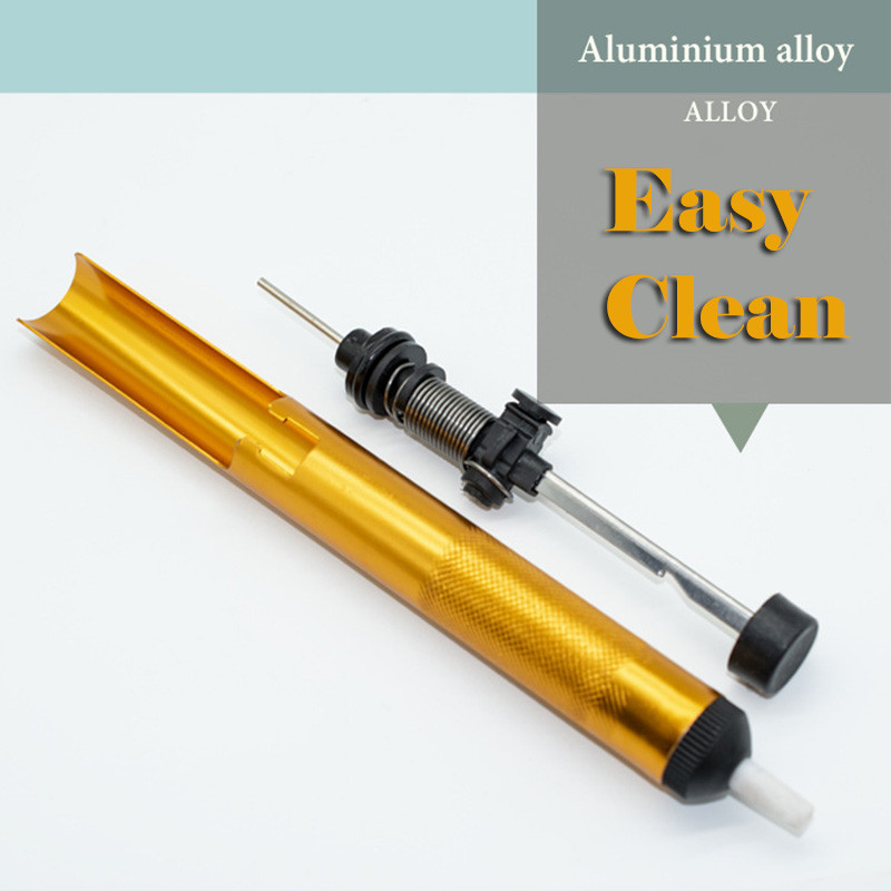 Tartós kiforrasztó szivattyú ón forrasztószívó alumínium kézi forrasztó szívó szivattyú készülék hegesztett ón maradék eltávolítása kéziszerszámok