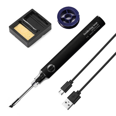 Set fier de lipit USB portabil original, temperatură reglabilă 8W, încălzire cu miez ceramic, sudura acasă, instrumente de reparare a lipirii