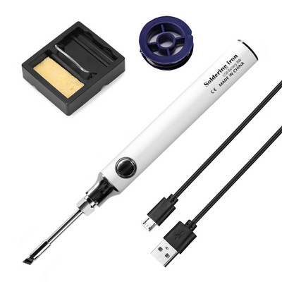 Set fier de lipit USB portabil original, temperatură reglabilă 8W, încălzire cu miez ceramic, sudura acasă, instrumente de reparare a lipirii