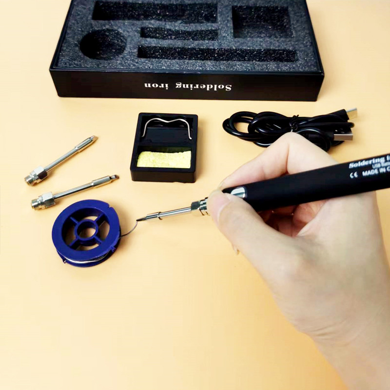Set fier de lipit USB portabil original, temperatură reglabilă 8W, încălzire cu miez ceramic, sudura acasă, instrumente de reparare a lipirii