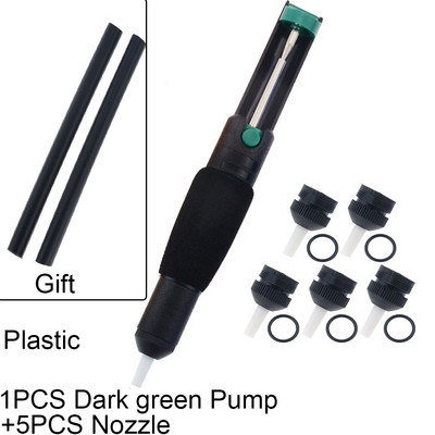 1Gb Alvas piesūcējs alumīnija metāla atlodēšanas sūknis, sūkšanas pistoles pildspalvas noņemšana, vakuuma lodāmurs atlodētājs rokas metināšanas instrumenti