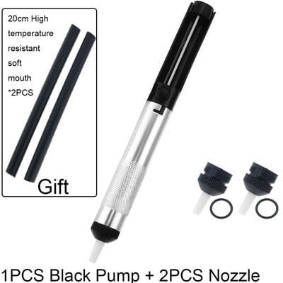 1Gb Alvas piesūcējs alumīnija metāla atlodēšanas sūknis, sūkšanas pistoles pildspalvas noņemšana, vakuuma lodāmurs atlodētājs rokas metināšanas instrumenti