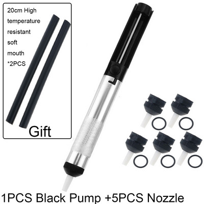 1Gb Alvas piesūcējs alumīnija metāla atlodēšanas sūknis, sūkšanas pistoles pildspalvas noņemšana, vakuuma lodāmurs atlodētājs rokas metināšanas instrumenti