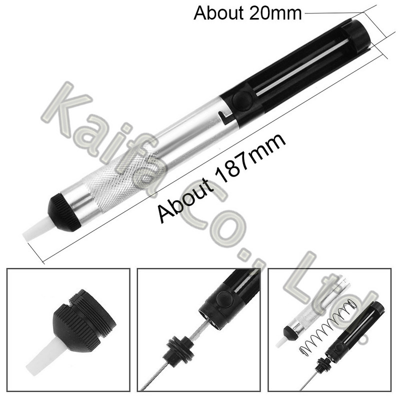 1Gb Alvas piesūcējs alumīnija metāla atlodēšanas sūknis, sūkšanas pistoles pildspalvas noņemšana, vakuuma lodāmurs atlodētājs rokas metināšanas instrumenti