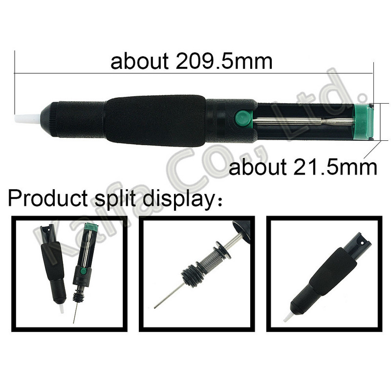 1Gb Alvas piesūcējs alumīnija metāla atlodēšanas sūknis, sūkšanas pistoles pildspalvas noņemšana, vakuuma lodāmurs atlodētājs rokas metināšanas instrumenti