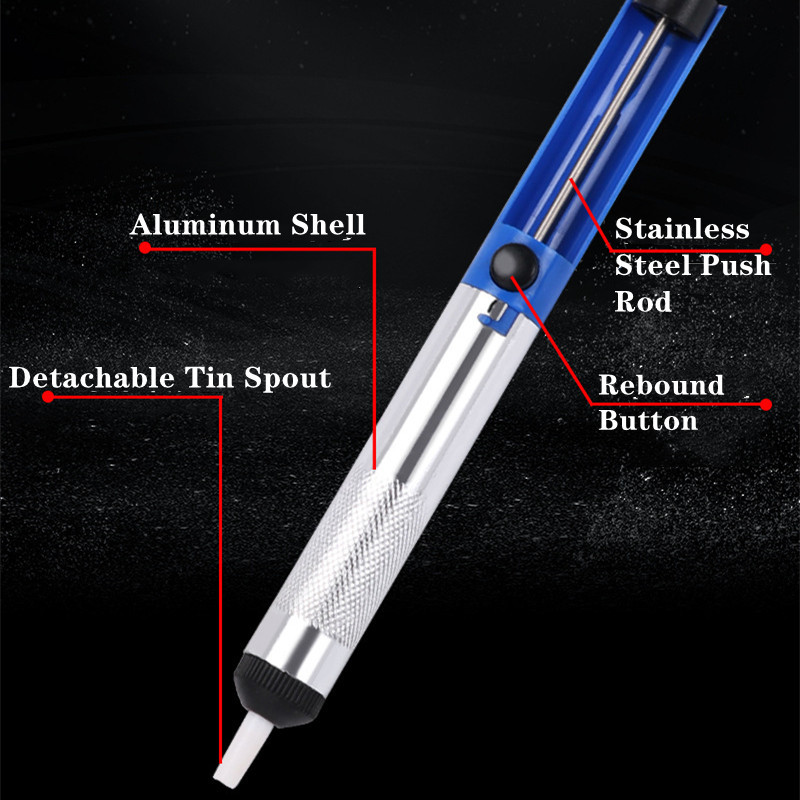 Metalo išlitavimo siurblys, siurblys, pašalinimo rašiklis, aliuminio vakuuminis lituoklis Galingas išlitavimo skardos pistoletas rankinio suvirinimo įrankiai