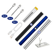 USB pārnēsājamais lodāmura komplekts 5V 8W elektriskie metināšanas instrumenti ar LED indikatoru ar vāku, ātras uzlādes metināšanas instrumenti