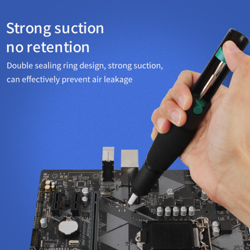 Aliuminio metalo išlitavimo siurblys, siurbiamas skardos pistoletas, litavimo siurbtukas, nuėmimas vakuuminiu lituokliu lituokliu, rankinio suvirinimo įrankiai