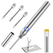 USB baterijski komplet lemilica s poklopcem 5V 8W s indikatorom USB prijenosni mikroelektronički alat za popravak lemilice