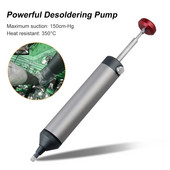 Vakuuminis litavimo geležies suvirinimo taisymo įrankis Aliuminis, galingas išlitavimo siurblys, siurbiamas skardos pistoletas litavimo siurbtuko rašiklio nuėmimas