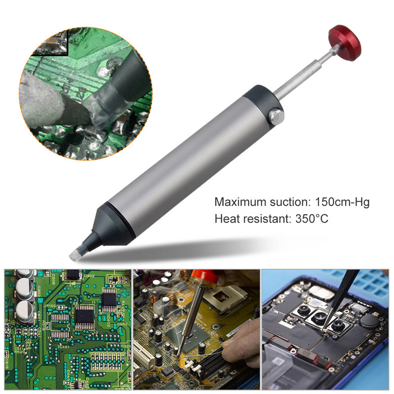 Vakuuminis litavimo geležies suvirinimo taisymo įrankis Aliuminis, galingas išlitavimo siurblys, siurbiamas skardos pistoletas litavimo siurbtuko rašiklio nuėmimas